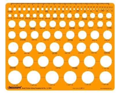 Li-1802 - Small Circles Inking Template