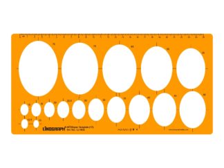 Li-1832 - 45 Degree EllipseTemplate ( 17 ellipses)