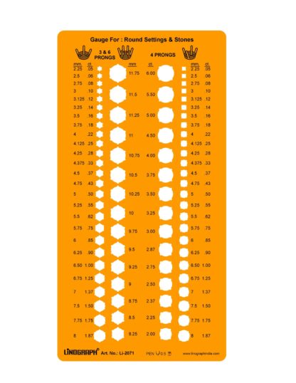 Li-2071 - Gauge For : Round Settings & Stones