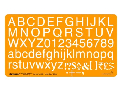 Li-3030 - Lettering Template (Helvetica) Letter Size ~ 20mm