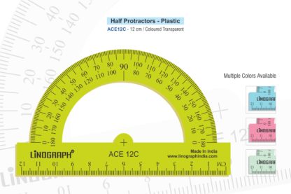 ACE12C-Protractor Half Circle 180-degree With Scale