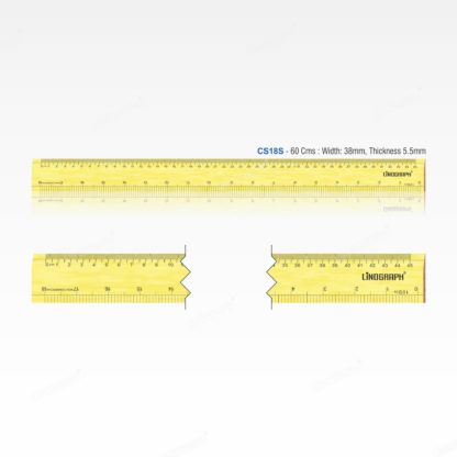 CS18S-Wooden Ruler 45 cms