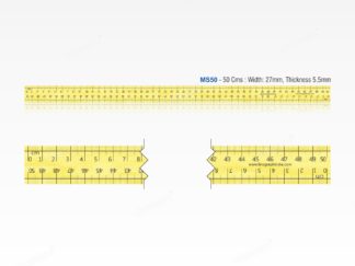 MS50-Wooden Scale 50 Cms. Combined / Metric