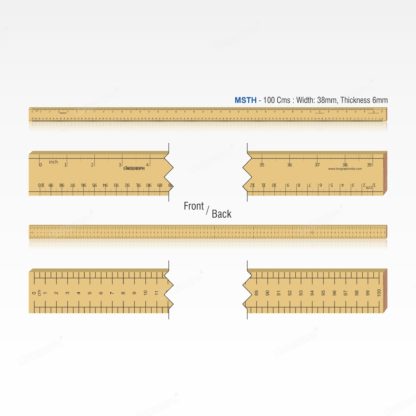 MSTH-Wooden Scale 100 Cms. (Superior)