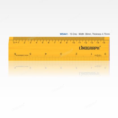 WS441-Wooden Ruler 15 Cms