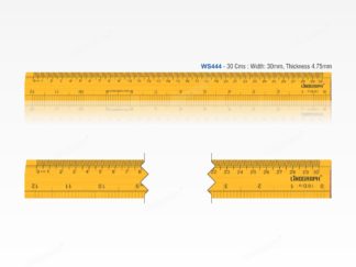 WS444-Wooden Ruler 30 Cms ( Sleek)