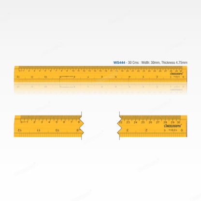 WS444-Wooden Ruler 30 Cms ( Sleek)