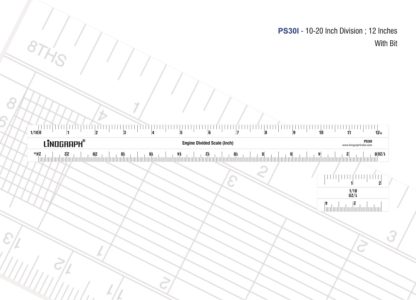 PS30I - Plotting Scale 30 cms  1/10-1/20 Inches