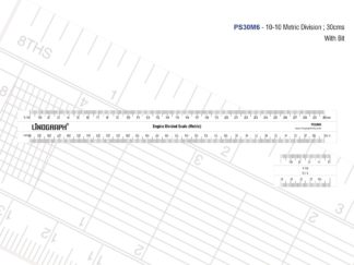 PS30M6 - Plotting Scale 30 cms  1:10-1:10 Metric