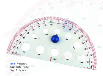 SP3 - Blackboard Plastic Protractor 7"x14"