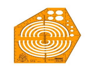 Li-1843 - Large Isometric Ellipses Template