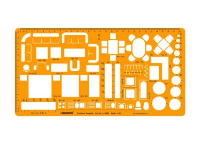 Li-1851 - Furniture Template, Scale 1:50