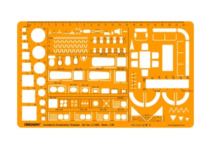 Li-1852 - Architect's Combination Template , Scale 1:50