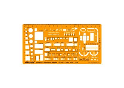 Li-1853 - Architect's Combination Template , Scale 1:100