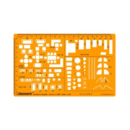 Li-1855 - Architect's Template , Scale 1:100