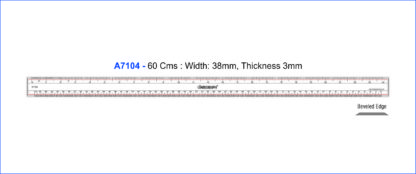 A7104-Ruler 60 Cms.