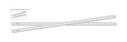 A7124-Square Ruler 60 Cms.