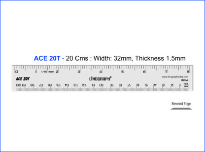 ACE20T - Ruler 20cms