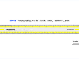 M9033 - Ruler 30cms Shatterproof