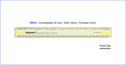 M9033 - Ruler 30cms Shatterproof