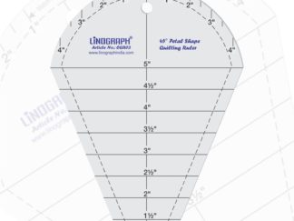 CQR03-45° Petal Shape Quilting Ruler