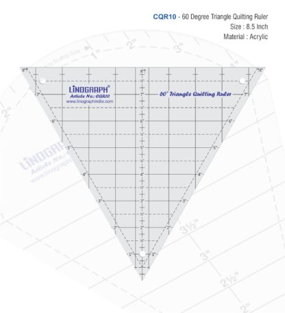 CQR10-60° Triangle Quilting Ruler