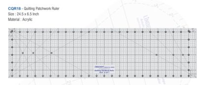 CQR18-Quilting Patchwork Ruler