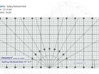 CQR19-Quilting Patchwork Ruler