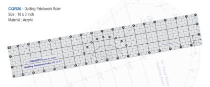 CQR20-Quilting Patchwork Ruler