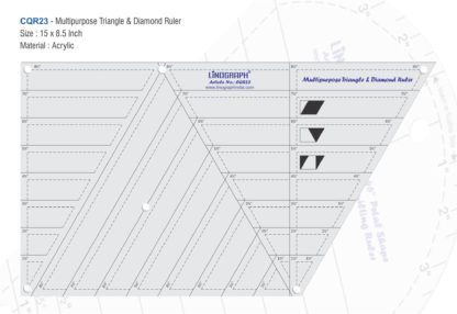 CQR23-Multipurpose Triangle & Diamond Ruler