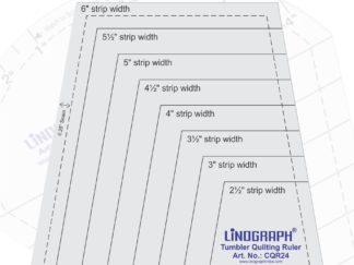 CQR24-Tumbler Quilting Ruler