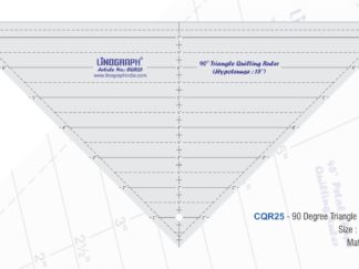 CQR25-90 Degree Triangle Quilting Ruler