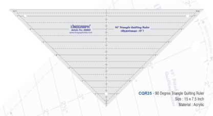 CQR25-90 Degree Triangle Quilting Ruler