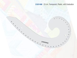 D3014M - Armhole Curve 23cm - Plastic/Markings