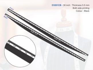 D3261CB - Arm Curve 75 Cms Black