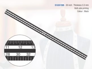 D3261SB - Straight Scale 75 Cms Black