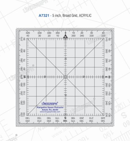 A7321 - Navigation Square Protractor (Broad Grid)