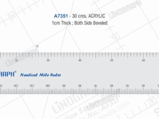 A7351 - Nautical Mile Ruler 1cms (With Bevel)