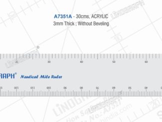 A7351A - Nautical Mile Ruler 30mms (Without Bevel)