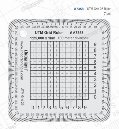 A7358 - UTM Grid 25 Ruler