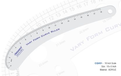 CQV01-Vary Form Curve Ruler (18" Marking) 18" x 5"