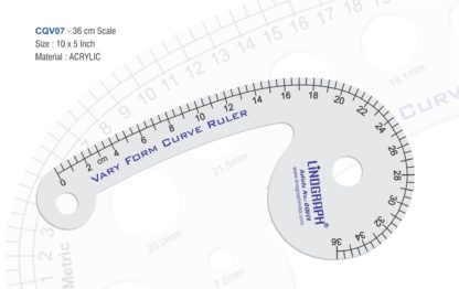 CQV07-Vary Form Curve Ruler (35cms Marking) 10" x 5"