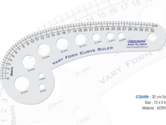 CQV09-Vary Form Curve Ruler(32cms Marking)12" x 5"