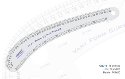 CQV10-Vary Form Curve Ruler (48cms Marking) 18" x 5"