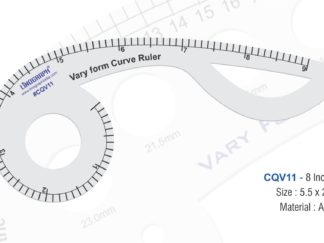 CQV11-Vary Form Curve Ruler (8 Inch Marking) 5.5" x 2.5"