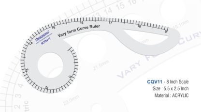 CQV11-Vary Form Curve Ruler (8 Inch Marking) 5.5" x 2.5"