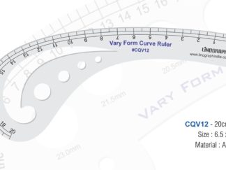 CQV12-Vary Form Curve Ruler (20cms Marking) 6.5" x 3"