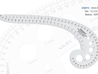 CQV13-Vary Form Curve Ruler (44cms Marking) 12" x 5.5"