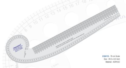 CQV15-Vary Form Curve Ruler (76cms Marking) 20.5" x 6.5"