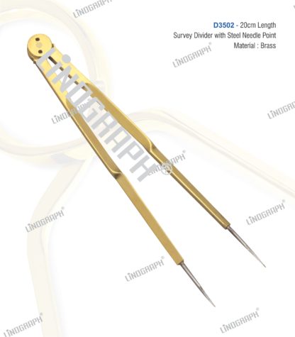 D3502 - Survey Divider with Steel Needle Points 21cms